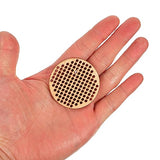 Amosfun 20pcs Wooden Hanging Circle Wooden Cross Stitch Plate Mini Embroidery Template for DIY Crafts Wedding Christmas Hanging Decor Amosfun