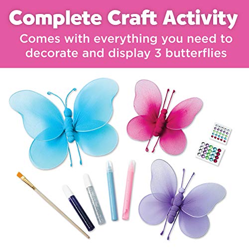 Creativity for Kids Beautiful Butterflies - Make Your Own Butterfly Wall Art & Decor (Packaging May Vary)