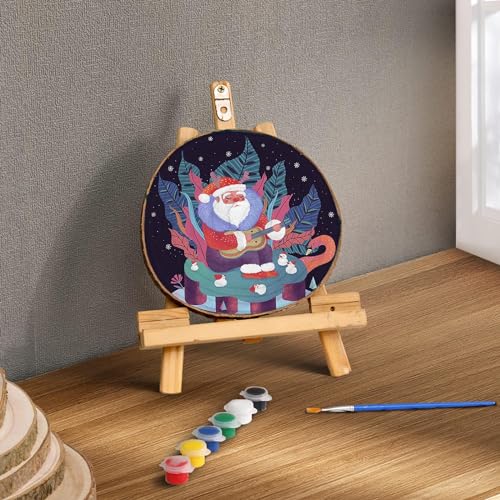 Natural Round Wood Slices 8 Pack 8-9 inches Unfinished Wood kit Circles DIY Crafts Wood Ornament Discs FORACKS