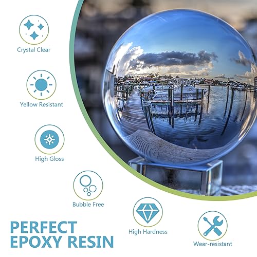 OcePor Epoxy Resin-1 Gallon, Crystal Clear Epoxy Resin Kit, No Yellowing No Bubble Art Resin Casting Resin for Art Crafts, Jewelry Making, Wood & - WoodArtSupply