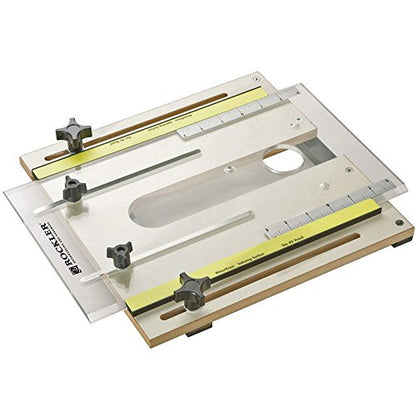 Rockler Router Fluting Jig - Router Jig for Perfect Flutes – Spline Jig is Easy to Custom Drill for Non-Standard Routers - Fluting Jig Built w/ MDF,