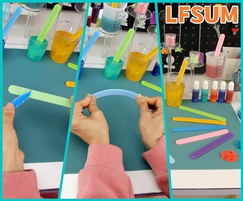 4 PCS Silicone Stir Sticks, Reusable Silicone Popsicle Sticks for Mixing Resin, Epoxy, Liquid, Paint, Making Glitter Tumblers(4-Silicone Stir Stick) LFSUM