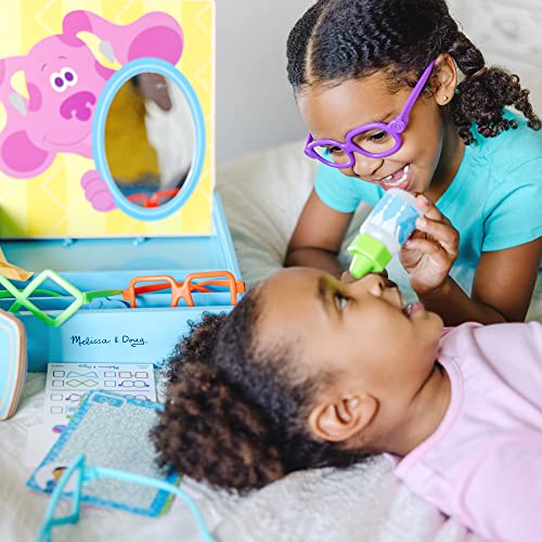 Melissa & Doug Blues Clues & You! Time for Glasses Play Set - Pretend Eye Doctor Kit, Blues Clues Set, Toys, Play Eyeglasses For Kids Ages 3+ Melissa & Doug