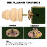 Michanco 4 Inch Unfinished Bun Feet for Couch Sofa Cabinet Ottoman DIY Wood Furniture Legs Set of 4 Michanco