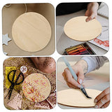 Operitacx 3pcs Painting Board Unfinished Wooden Circles Unfinished Wood Sign Wood Blank Cutouts Wood Blanks Painting Wood Circles DIY Crafts Portable Operitacx