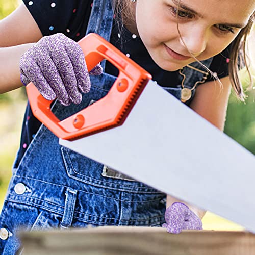 Evridwear Cut Resistant Gloves for Kids 7-9 Years, Level 5 Protection Cutting Gloves Food Grade for Cooking, Whittling, Wood Carving, Gardening and Evridwear