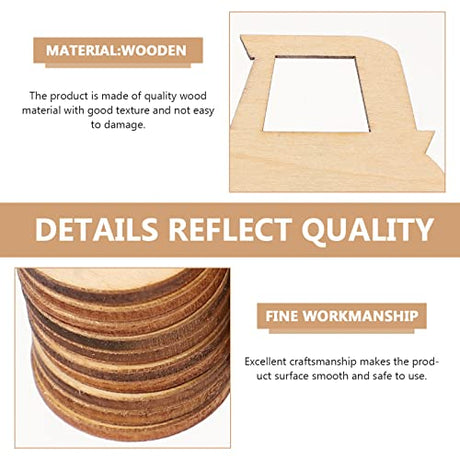 MAGICLULU 20pcs Cartoon Tractor Wooden Slices for Crafts Wood Slices to Drawing Kids DIY Paint Wood Crafts Unpainted Wooden Slices DIY Unfinished Car MAGICLULU