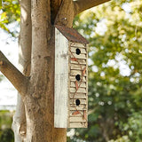 Glitzhome Wooden Three-Tier Hanging Distressed Garden Bird Houses for Outside 18" H glitzhome