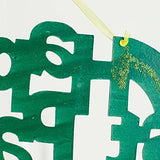 Factory Direct Craft Set of 2 Green Glittery Happy St Pat's Day Sign for Decorating, Parties, and Crafting 14"W x 11"H Factory Direct Craft