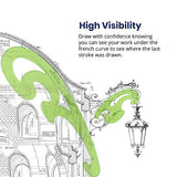 Pacific Arc French Curve Set, 3 Shapes, Clear Curve Ruler, Drafting Tools, Drawing Tools, Woodworking Tools, Comic Template Tool Pacific Arc