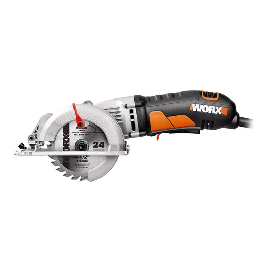 Worx WX429L 4 Amp WORXSAW 4.5" Electric Compact Circular Saw - WoodArtSupply