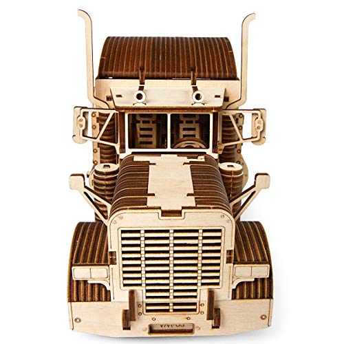 UGEARS Models 3-D Wooden Puzzle - Mechanical Heavy Boy Truck VM-03 Wooden Model Kit for Adults and Teens - WoodArtSupply