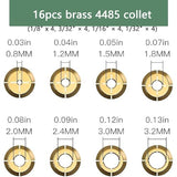 Drill Chuck Collet Set for Dremel Accessories for Dremel Drill Bits, with Quick Change Adapter and Rotary Drill Nut Tool – 1/32" to 1/8" Shank Size RHQQ