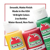 Apple Barrel PROMOABII Matte Finish Acrylic Craft Paint Set Designed for Beginners and Artists, Non-Toxic Formula That Works on All Surfaces, 2 Fl Oz Apple Barrel