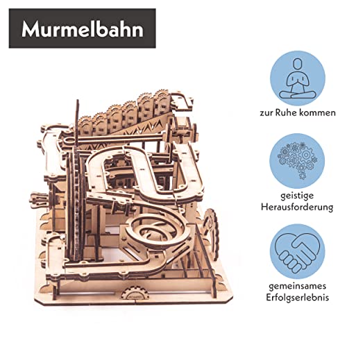 LEUKIP 3D Wooden Puzzles for Adults & Teens I Marbel Run Model Building Kit I DIY Gift for Boys Girls Age 14+, 3-d Puzzles, Wood 3D Puzzles for leukip