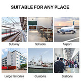 Handheld Metal Detector Security Portable Adjustable Sensitivity Sound Vibration Alerts Detects Weapons Knivers Screw Scanner Detects LQMEILI