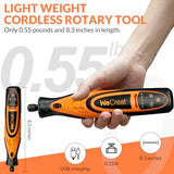 WECREAT Rotary Tool, 5-Speed Engraving Pen and Cordless USB Charging Rotary Tool Kit with 175 Accessories WECREAT