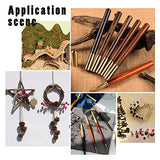 PH PandaHall 4 X 1/2 Inch Wood Dowel Rods, 12 Colors Wood Pen Blank Wooden Carving Blocks Wood Stick Pen Blank Cut Offs for Pen Turners Engraving PH PandaHall