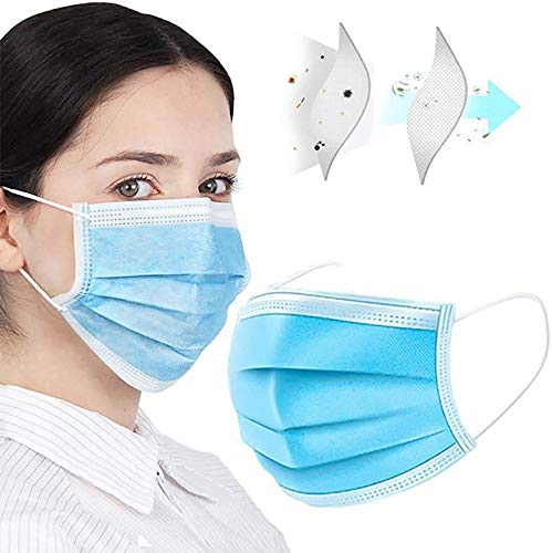 TATUBE 50Pcs Mouth, Disposable Face Mask for Unisex Outdoor, Protection Anti Dust Mask - WoodArtSupply