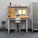 Seville Classics (UHD20247B) UltraHD Lighted Workbench (48L x 24W x 65.5H Inches) Stainless Steel Seville Classics