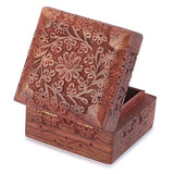 Ajuny Wooden Hand Carved Keepsake Box Jewellery Armoire Chest Organiser Perfect Unique Gifts Ideas For Women Ajuny