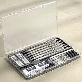 Nicpro 6 PCS Art Mechanical Pencils Set, Metal Artist Drafting Pencil 0.3 & 0.5 & 0.7 & 0.9 mm & 2 PCS 2mm Graphite Lead Holder(4B 2B HB 2H) For Nicpro