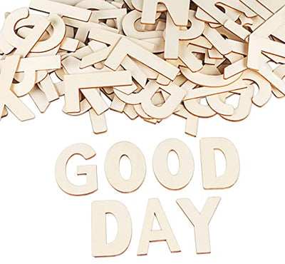 3" Wooden Letters - 78 Pcs Wood Alphabet Letters for Crafts Wood Letters Sign Decoration Unfinished Wood Letters for Letter Board/Wall