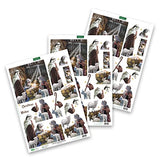 Katy Sue Nativity-Themed Paper Tole 3D Die Cut Decoupage Selection Pack. Contains 12 Die-Cut Sheets in Letter Size (4 Designs, 3 Copies of Each Katy Sue
