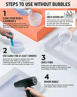 Smallbudi 2 Gallon Crystal Clear Epoxy Resin Kit, High Gloss & Bubbles Free Resin Supplies for Coating and Casting, Molds, Jewelry Making, DIY Art, Smallbudi