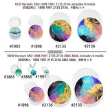 Round Coaster Resin Epoxy Silicone Molds 6-Bundle 2 Disc Circle Tray with Hole Jewelry Casting Necklace Pendant Keychain Charms FUNSHOWCASE