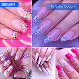 Chunky Holographic Body Glitter I 16 Colors + Glitter Glue for Face Glitter Makeup, Hair, Eye & Fine Glitter Eyeshadow - Perfect for Halloween, SoJourner Bags