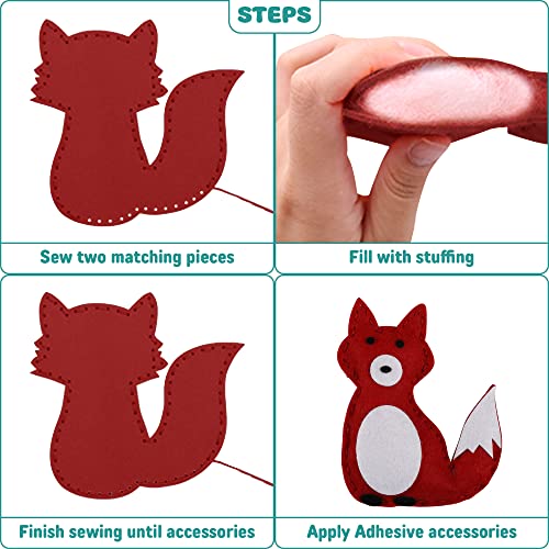 MOMOTOYS Kids Sewing Kits for Kids Ages 8-12 - Boost Confidence & Improve Dexterity -Beginner Sewing Kit for Kids -Kids Felt Sewing Kit - Sew MOMOTOYS