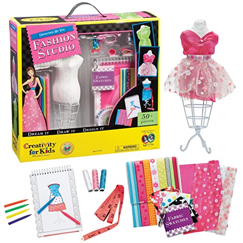 Creativity for Kids Designed by You Fashion Studio: DIY Fashion Designer Kit for Girls, Craft Kit for Teens, Gifts for Girls Ages 9-12+ Creativity for Kids