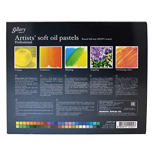 Mungyo Gallery Soft Oil Pastels Set of 48 - Assorted Colors Mungyo Gallery