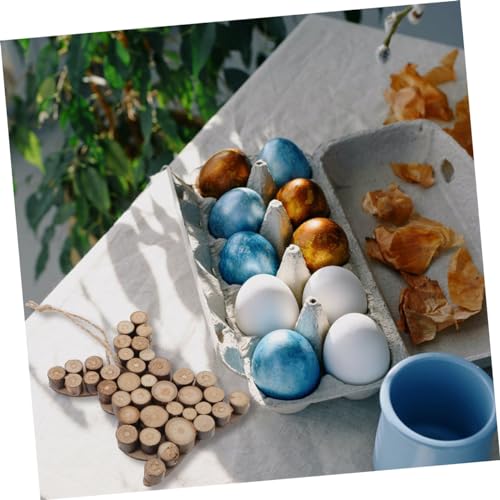 Yardenfun 2 Pcs Rabbit Pendant Unique Carrot Adornment Unfinished Bunny Cutouts Home Accessories Easter Wood Shapes Wood Clothes Rack Simulation Yardenfun