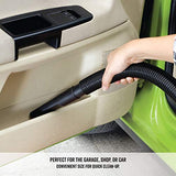 Vacmaster, VP205, 2.5 Gallon 2 Peak HP Portable Wet/Dry Shop Vacuum, Blue Vacmaster