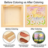 2PCS Wood Panel Board, 10 x10 inch Unfinished Wood Canvas Square Wooden Panel Boards for Painting, Pouring, Arts Use with Oils, Acrylics PONGJA