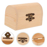 Unomor 2Pcs big wooden box Storage rack decorative boxes for storage dried flower box Jewelry box manual wooden box jewelry unfinished wood bin Unomor