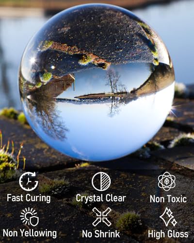 Nicpro UV Resin 200g, 2 PCS Upgrade Crystal Clear Ultraviolet Epoxy Resin Glue Kit, Low Odor & Quick Curing Sunlight Hard UV Resin for Jewelry Nicpro