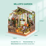 RoWood DIY Miniature Dollhouse Kit with Furniture, 1:24 Scale Model House Kit, Mini Dollhouse Model Kits for Adults, Crafts for Adults Teen Gifts on Rowood