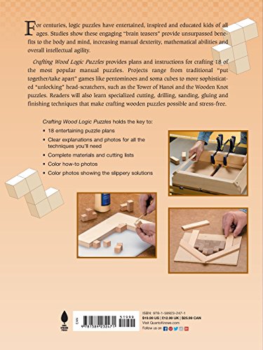 Crafting Wood Logic Puzzles: 18 Three-dimensional Games for the Hands and Mind - WoodArtSupply