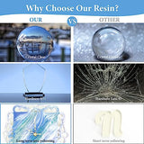Epoxy Resin 34OZ - Epoxy Resin Kit, Crystal Clear Epoxy Resin Kit - Not Yellowing, No Bubble, Self Leveling, High-Gloss, Casting & Coating for DIY FUHITIM