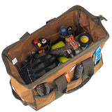 Bucket Boss Gatemouth 16 Tool Bag in Brown, 60016, 15 liters(Brown) Bucket Boss