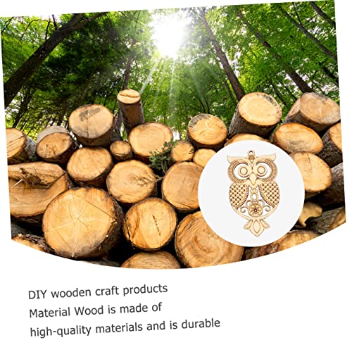 75 Pcs owl Wood Chips Wooden Cutouts Wood Cutouts to Paint Plywood Wooden Owl Wood Slices for Crafts Wood Coasters Unfinished Wood Crafts Kids Crafts FAVOMOTO