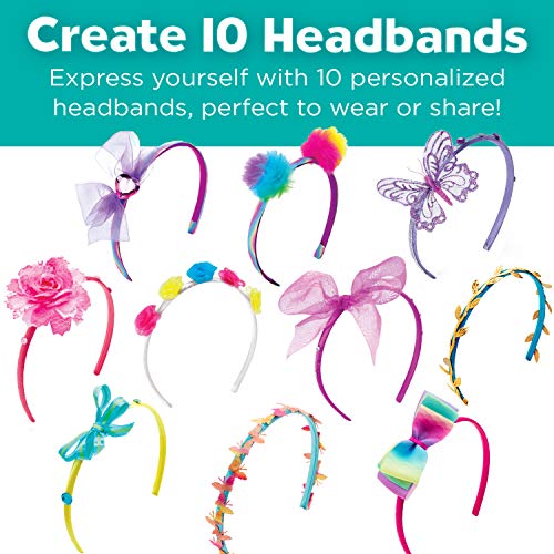 Creativity for Kids Fashion Headband Making Kit - Makes 10 DIY Headbands, Arts and Craft Kits for Ages 5-7+, Kids Activities, Birthday Gifts for Creativity for Kids