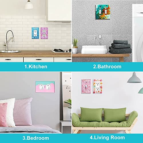 3pcs DIY Silicone Resin Socket Cover Mold Re-usable Switch Socket Cover Epoxy Light Outlet Crafts Making Home Decor YQSDG