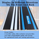 110" Plunge Track Saws Guide Rail for Makita Festool, Includes 2 PCS 55" Aluminum Extruded Guided Rails and 2 Guide Rail Connectors for Woodworking WOUILNIA