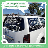 White Jumbo Chalk Markers - 15mm Window Markers | Pack of 4 White Pens - Use on Cars, Chalkboard, Whiteboard, Blackboard, Glass, Bistro | Loved by Chalkola