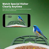 HARYMOR Bird Feeder with Camera with AI Identify Bird Species Solar Panel, Smart Bird House with Cam, Live View, Instant Arrival Alerts, Capture Bird HARYMOR