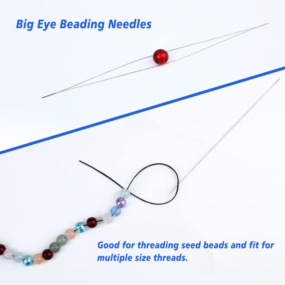 BUTUZE Tatting Shuttle Kit, 10 PCS Plastic Tatting Shuttle with Beading Needles Crochet Hooks Knitting Needles Big Eye Needles Tatting Needles for BUTUZE